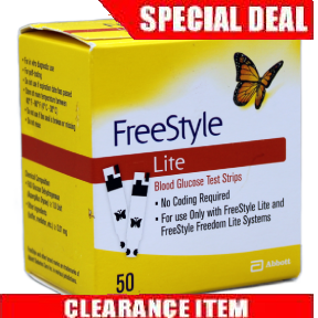 FreeStyle Lite 50 Test Strips [Clearance Pricing]