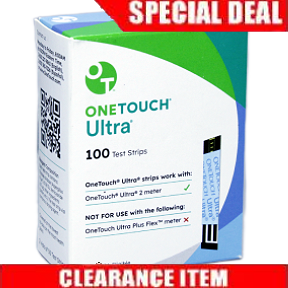 OneTouch Ultra Blue 100 Test Strips [Clearance Pricing]