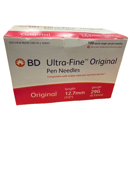 12.7mm 29g Pen Needles 100ct Brands May Vary