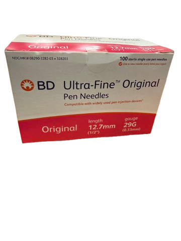 12.7mm 29g Pen Needles 100ct Brands May Vary