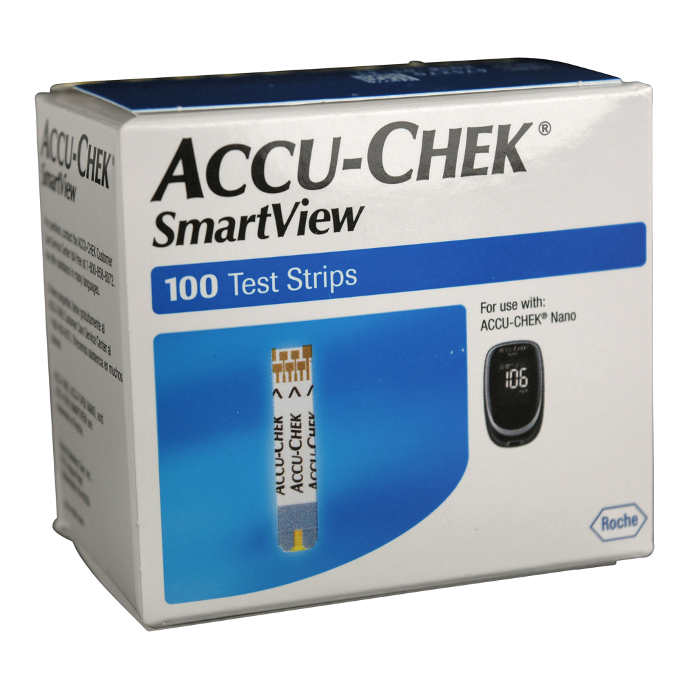 Accu-Chek SmartView diabetic test strips 100 ct.