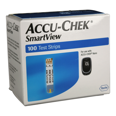 Accu-Chek SmartView diabetic test strips 100 ct.