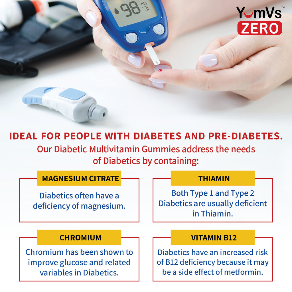 YumVs Diabetic Multivitamin Sugar-Free Gummies