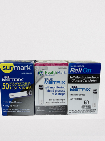 TRUE METRIX 50 Test Strips **Box Style May Vary**