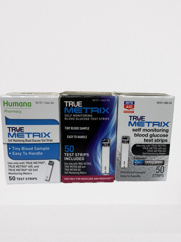 TRUE METRIX 50 Test Strips **Box Style May Vary**